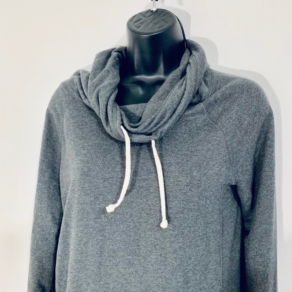 ✨Champion French Terry Funnel Cowl Neck Top Sweater✨ Size Small Granite Heather - Picture 5 of 7